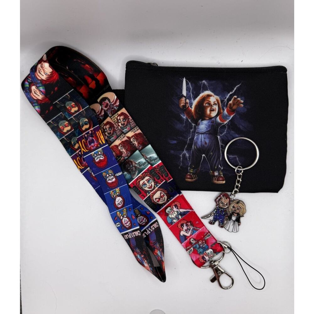 Chucky Bundle: Coin Purse, Keychain, and Lanyard